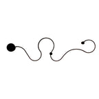 Modern Long Aluminum Snake Shaped 1-Light Curved LED Wall Sconce Lamp
