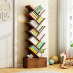 Contemporary Creative Rectangular Eco-Friendly Board 6/8/10/12 Tier Bookshelves For Home Office DFM-F