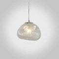 Modern Shaped Glass 1-light Cloud Suspension Pendant Light Lumendat