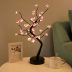 Bonsai Tree Light Plum Blossom Light Remote Control Small LED Table Lamps Lumendat