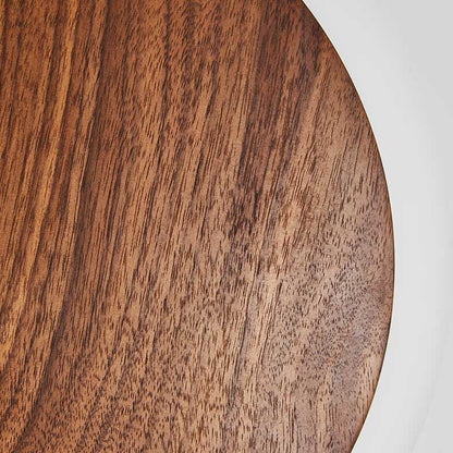 Modern Round Brown Walnut Wood 1-light LED Pendant Light