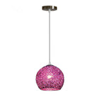 Modern Aluminum Wire 1-light Dome Pendant Light BulbSquare