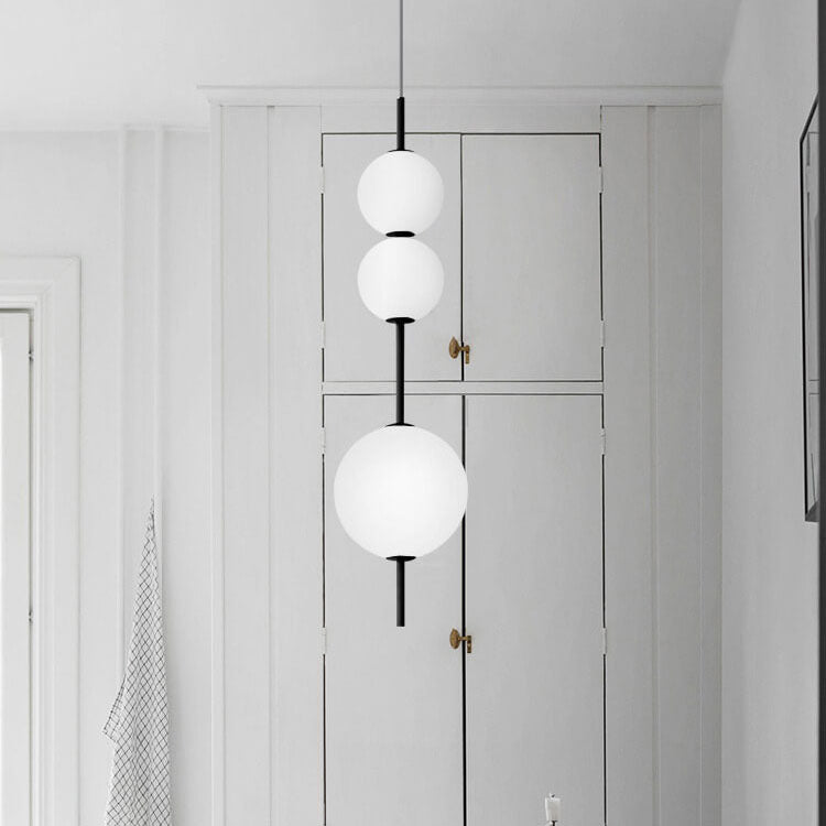 Modern Minimalist Creative Glass Ball LED Pendant Light BulbSquare