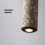 Retro Multicolor Cement Long Strip LED Pendant Light BulbSquare