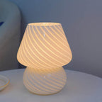 Retro Creative Glass Mushroom 1-Light LED Night Light Table Lamp Lumendat