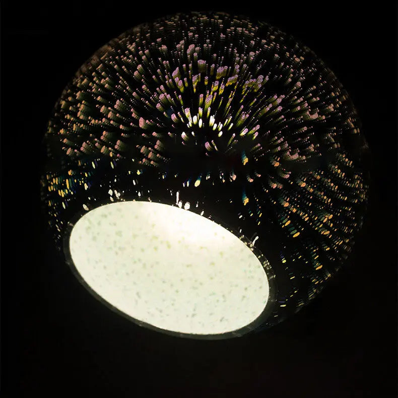 Modern Creative 3d Stained Fireworks Glass Jar 1-light Pendant Light Lumendat