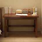 Modern Minimalist Rectangular Pine Wood Desk 1-Tier For Home Office DFM-F