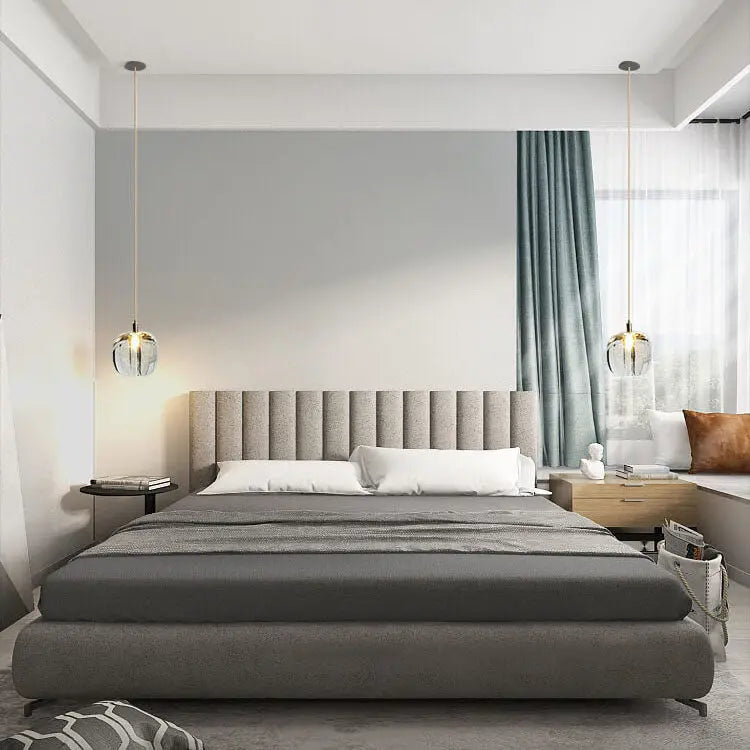 Modern Clear Glass 1-light Cube Pendant Light Lumendat