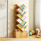 Contemporary Creative Rectangular Eco-Friendly Board 6/8/10/12 Tier Bookshelves For Home Office DFM-F