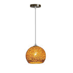 Modern Aluminum Wire 1-light Dome Pendant Light BulbSquare