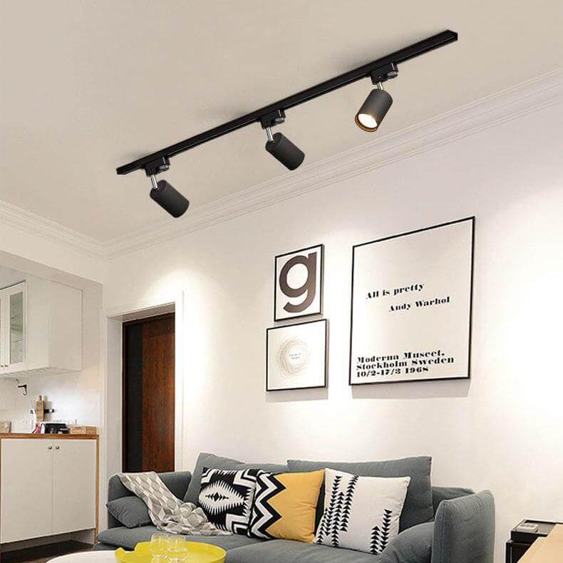 Modern Tubular Track Lighting 3/4/5 Light LED Flush Mount Lighting BulbSquare