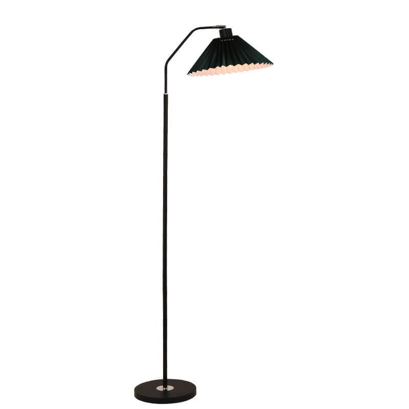 Minimalist Fabric Pleated Shade 1-Light Standing Floor Lamp Lumendat