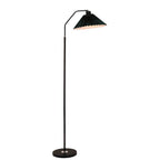 Minimalist Fabric Pleated Shade 1-Light Standing Floor Lamp Lumendat