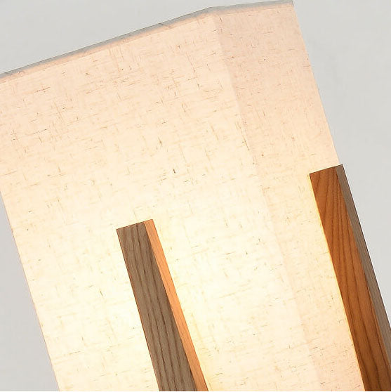 Modern Fabric Solid Wood 1-Light Standing Floor Lamps Lumendat