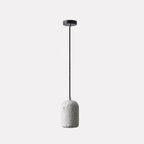 Modern Terrazzo Cylindrical LED Cement LED Pendant Light BulbSquare