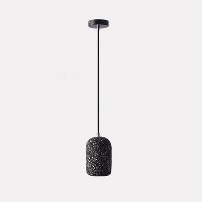Modern Terrazzo Cylindrical LED Cement LED Pendant Light