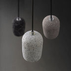 Modern Terrazzo Cylindrical LED Cement LED Pendant Light BulbSquare