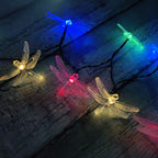 Outdoor Solar Dragonfly Waterproof LED Lights Festival Party Decoration String Lights Lumendat