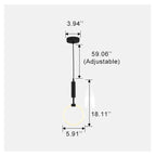 Modern Circle Ring 1-Light LED Pendant Light