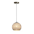 Modern Aluminum Wire 1-light Dome Pendant Light BulbSquare