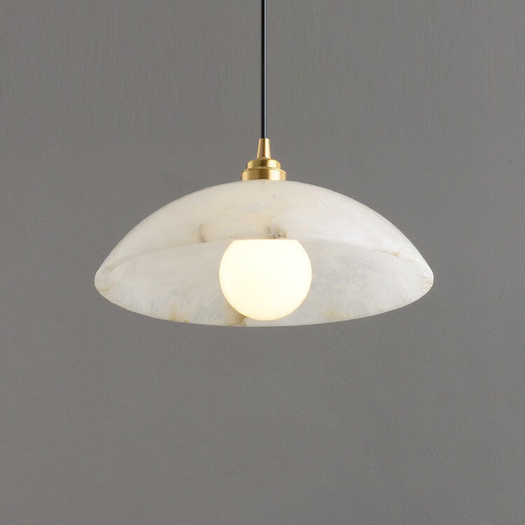 Nordic Spanish Marble Dome 1-light Pendant Light BulbSquare