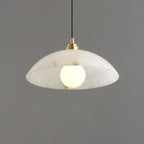 Nordic Spanish Marble Dome 1-light Pendant Light BulbSquare