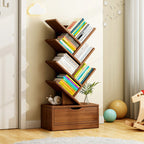 Contemporary Creative Rectangular Eco-Friendly Board 6/8/10/12 Tier Bookshelves For Home Office DFM-F