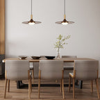 Modern Black Walnut LED Pendant Light BulbSquare
