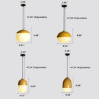 Modern Beige Nut 1-light Globe Pendant Light BulbSquare