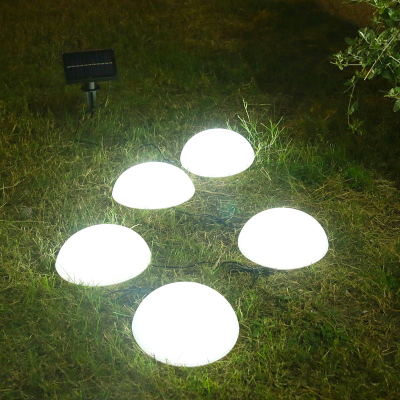 Solar 5 Half Ball LED Outdoor Garden Decorative Lawn Plug Light Lumendat