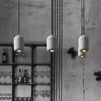 Modern Terrazzo Cylindrical LED Cement LED Pendant Light BulbSquare