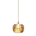 Modern Clear Glass 1-light Cube Pendant Light Lumendat
