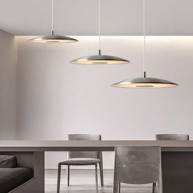 Nordic Round Plate Flying Ufo 1-light LED Pendant Light BulbSquare