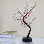 Bonsai Tree Light Plum Blossom Light Remote Control Small LED Table Lamps Lumendat