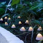 Contemporary Creative Plastic Solar LED Mushroom Lights String Lights For Outdoor Patio Lumendat