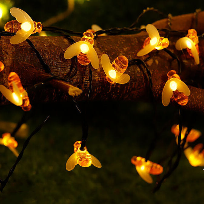 Outdoor Solar Bees Waterproof LED Lights Festival Party Decoration String Lights Lumendat