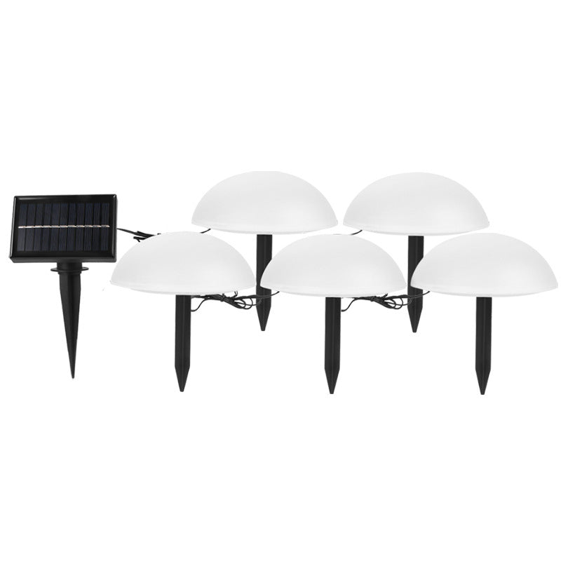 Solar 5 Half Ball LED Outdoor Garden Decorative Lawn Plug Light Lumendat