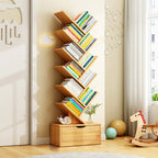 Contemporary Creative Rectangular Eco-Friendly Board 6/8/10/12 Tier Bookshelves For Home Office DFM-F