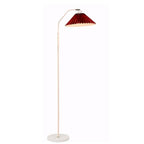 Minimalist Fabric Pleated Shade 1-Light Standing Floor Lamp Lumendat