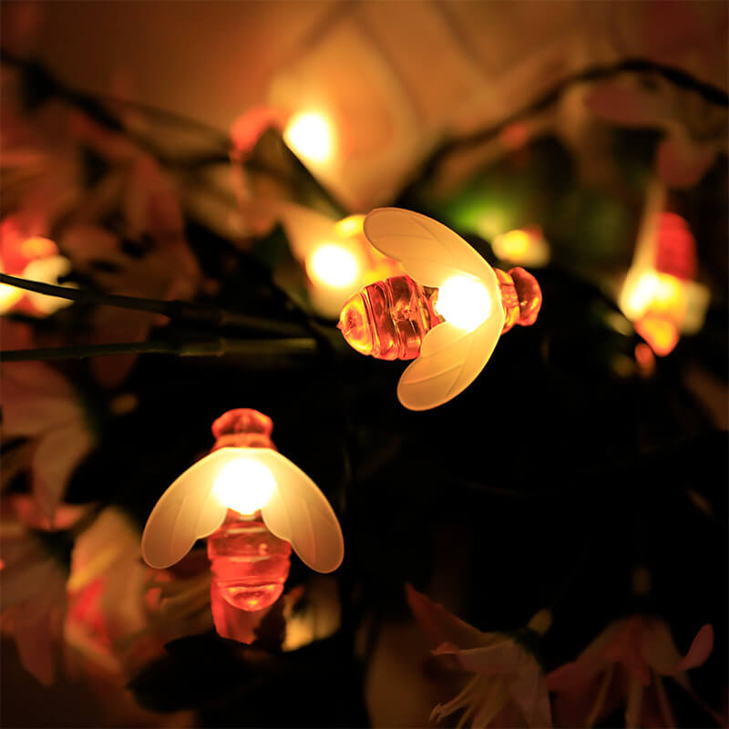 Outdoor Solar Bees Waterproof LED Lights Festival Party Decoration String Lights Lumendat