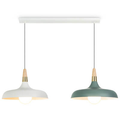 Contemporary Nordic Dome Iron Colorful 1-Light Single Pendant Light For Living Room