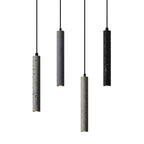 Retro Multicolor Cement Long Strip LED Pendant Light BulbSquare