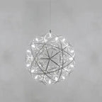 Contemporary Creative Globe Iron 12 Light LED Firework Pendant Light for Living Room Lumendat