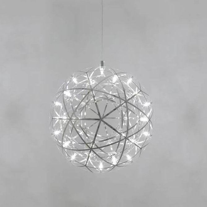Contemporary Creative Globe Iron 12 Light LED Firework Pendant Light For Living Room