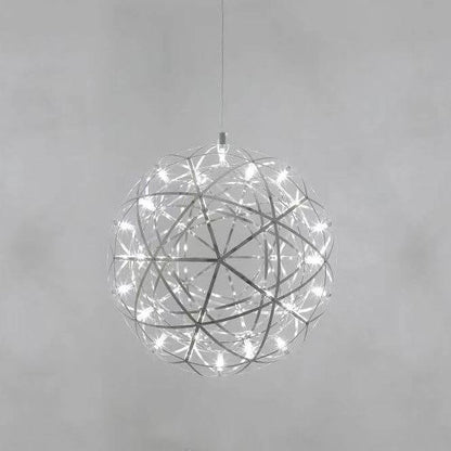 Contemporary Creative Globe Iron 12 Light LED Firework Pendant Light For Living Room