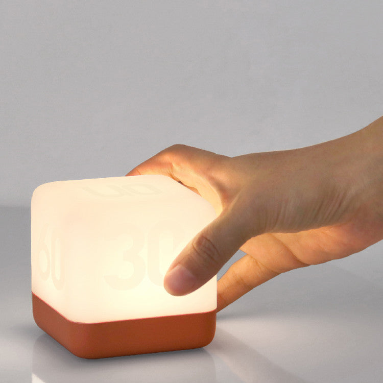 Modern Magic Cube Turn Timer Night Light USB Rechargeable LED Table Lamp Lumendat