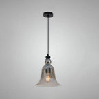 Industrial Glass 1-light Bell Pendant Light Lumendat