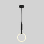 Modern Circle Ring 1-Light LED Pendant Light