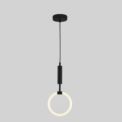 Modern Circle Ring 1-Light LED Pendant Light