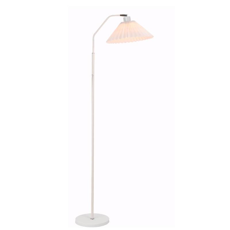 Minimalist Fabric Pleated Shade 1-Light Standing Floor Lamp Lumendat